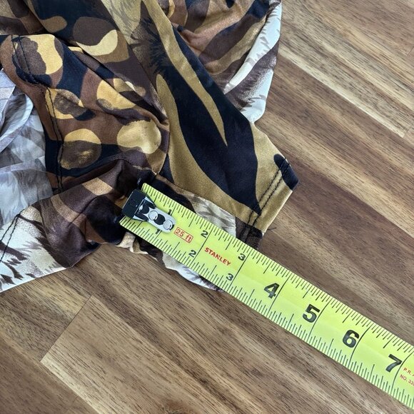 Vintage Votique Los Angeles Romper womens M Animal Print V Neck Indie Sleaze Y2K - Picture 13 of 16